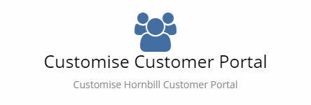 Customize Customer Portal
