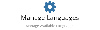 Manage Languages