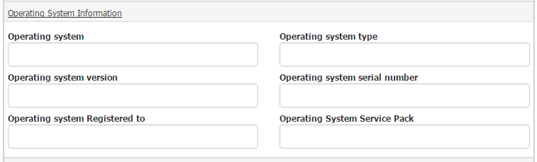 Computer System Attributes - Operating System Information