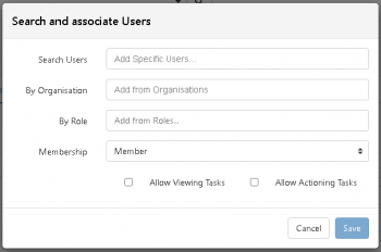 Associating Users to a Group
